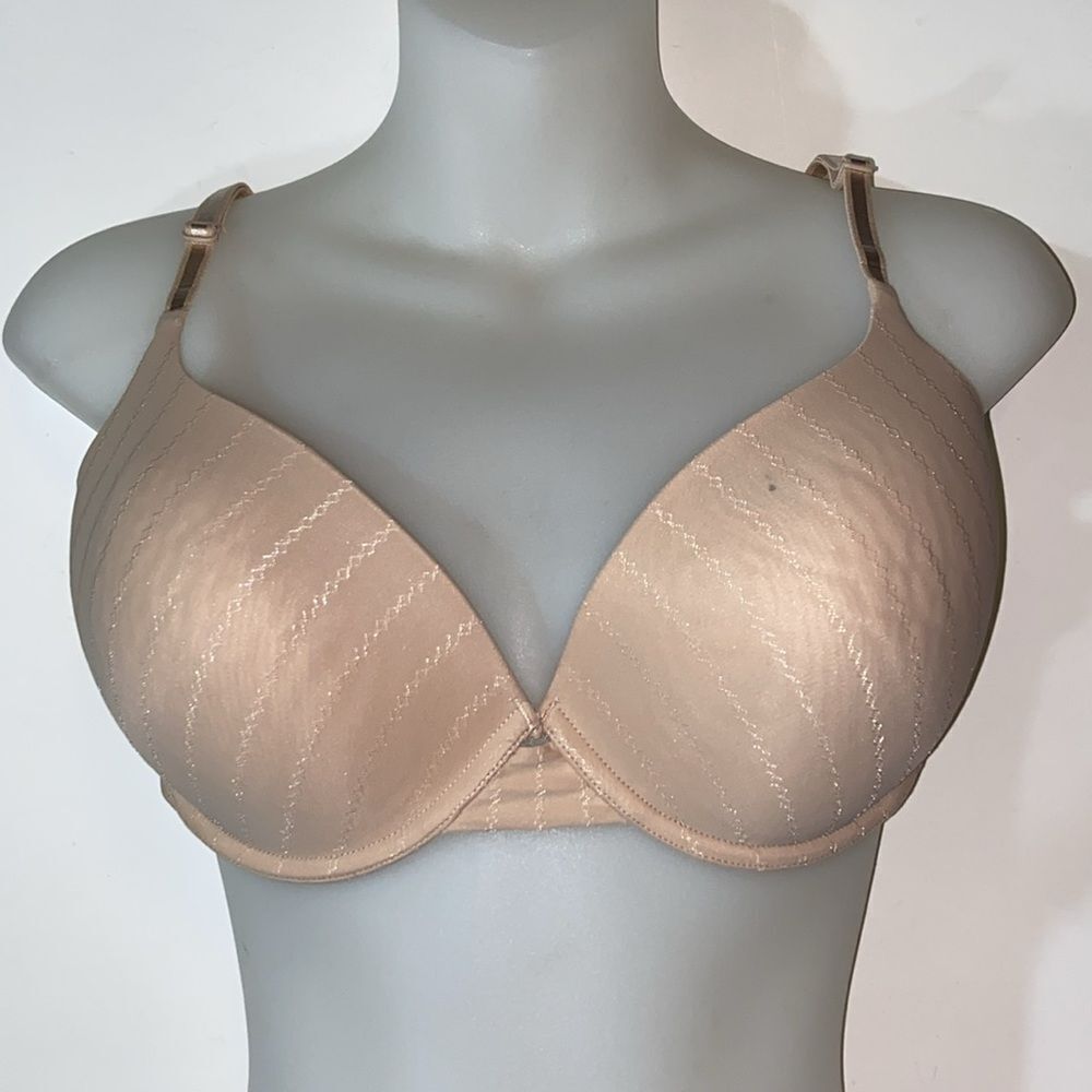 Lily Of France Tan Bra with Underwire Support Size 38D